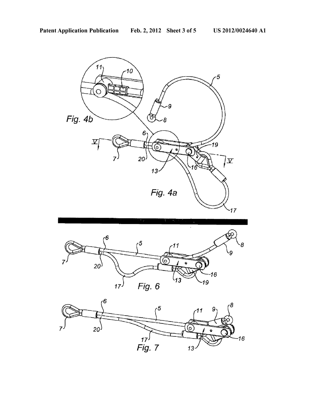 ENERGY ABSORBING DEVICE FOR ANCHORING A LIFELINE OR THE LIKE - diagram, schematic, and image 04