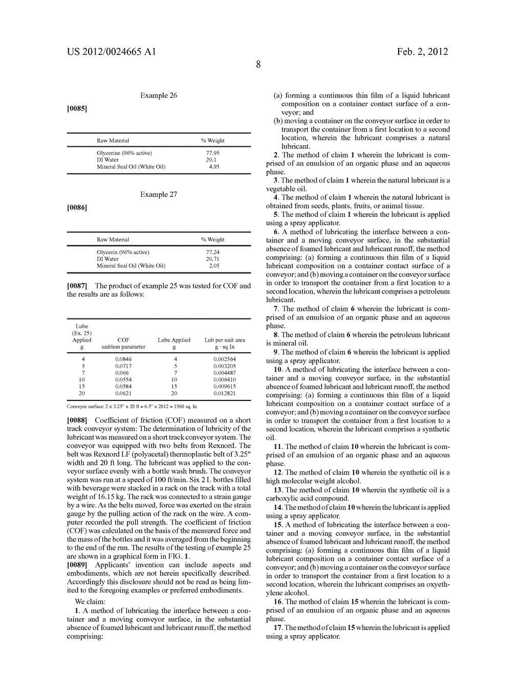 CONTAINER, SUCH AS A FOOD OR BEVERAGE CONTAINER, LUBRICATION METHOD - diagram, schematic, and image 10