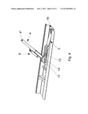 APPARATUS FOR TRANSFERRING A WALL OF A TRANSPORT CONTAINER AND TRANSPORT     CONTAINER THEREWITH diagram and image