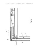 APPARATUS FOR TRANSFERRING A WALL OF A TRANSPORT CONTAINER AND TRANSPORT     CONTAINER THEREWITH diagram and image