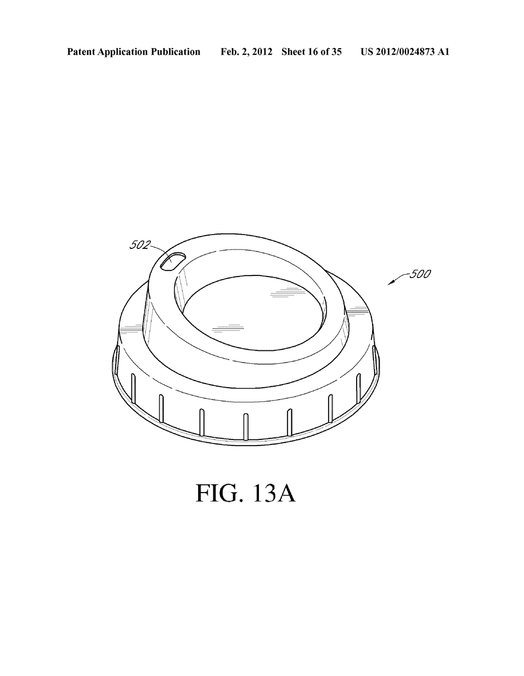 ANTI-SPLASH DEVICE CONFIGURED FOR REMOVABLE PLACEMENT WITHIN A CUP     INTERIOR - diagram, schematic, and image 17