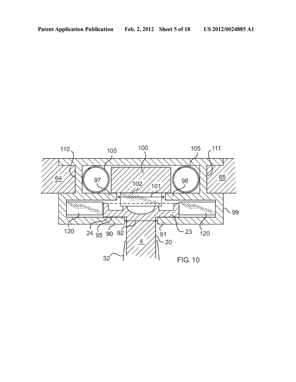 Sled driven queued item dispenser - diagram, schematic, and image 06