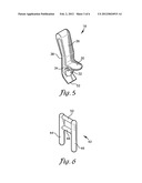 GOLF BALL CARRIER WITH GOLF BALL RELEASE TAB diagram and image