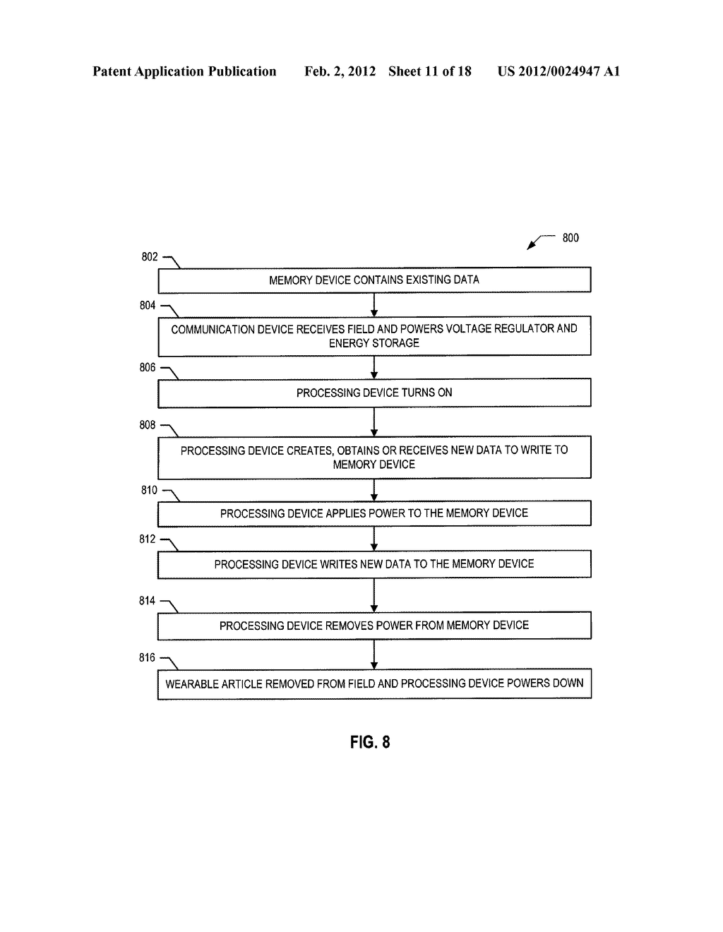 WEARABLE ARTICLE HAVING POINT OF SALE PAYMENT FUNCTIONALITY - diagram, schematic, and image 12