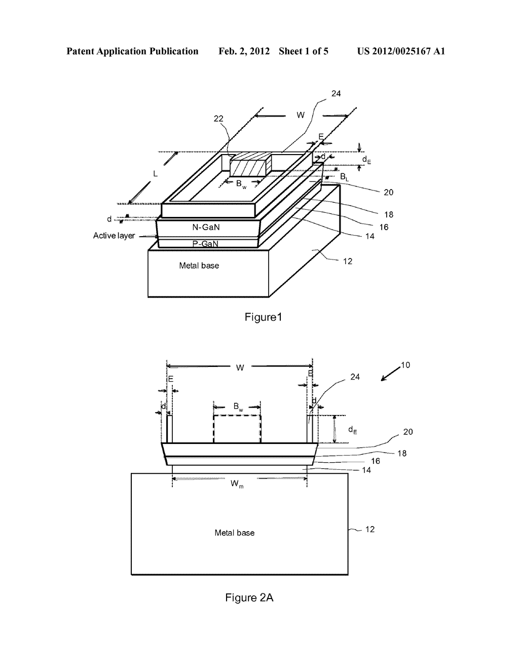 Vertical Light Emitting Diode (VLED) Die Having Electrode Frame And Method     Of Fabrication - diagram, schematic, and image 02