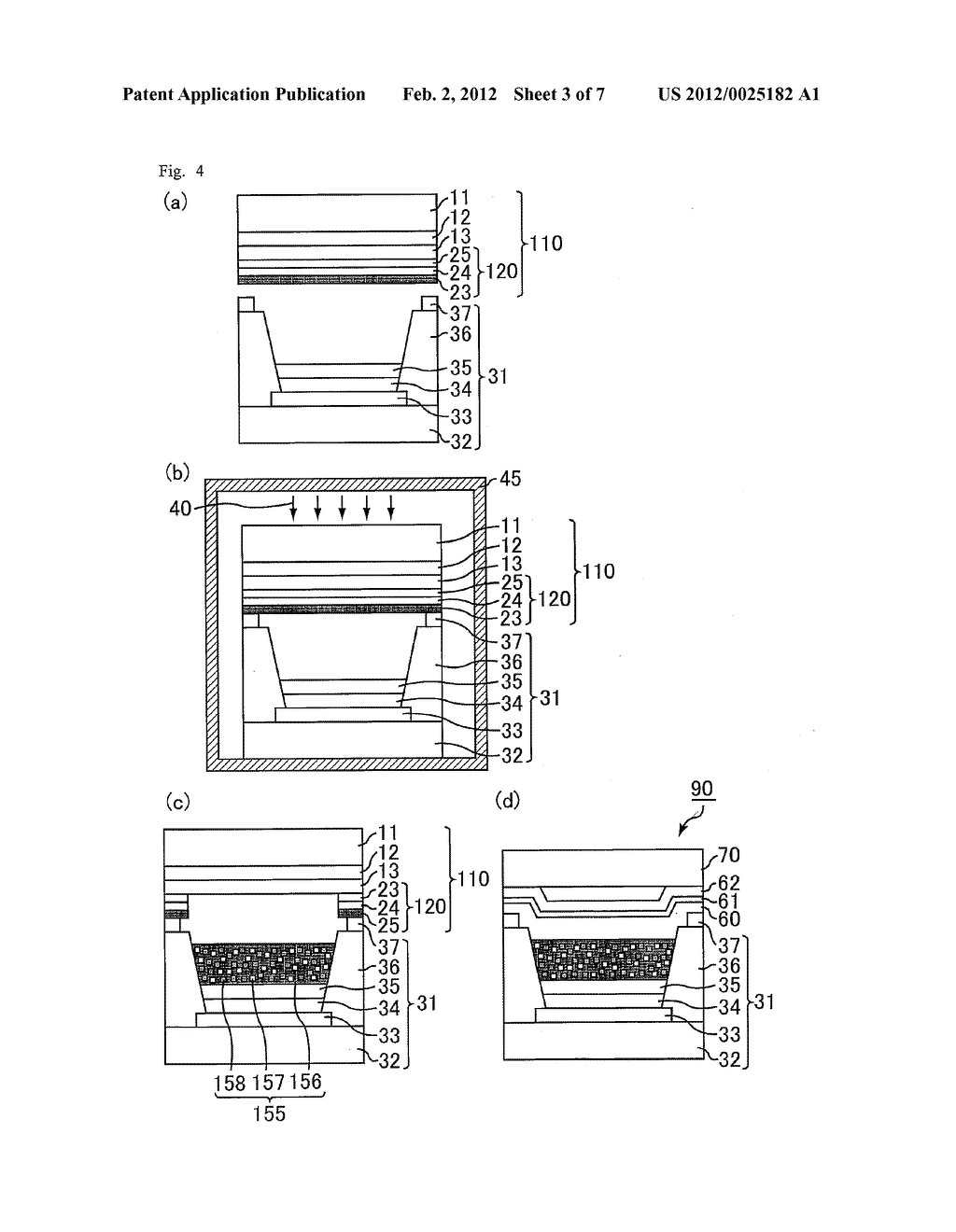 DONOR SUBSTRATE, PROCESS FOR PRODUCTION OF TRANSFER FILM, AND PROCESS FOR     PRODUCTION OF ORGANIC ELECTROLUMINESCENT ELEMENT - diagram, schematic, and image 04