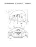 METHOD AND DEVICE FOR PRODUCING PLASTIC MOLDED SKINS HAVING DIFFERENT     SUBREGIONS diagram and image