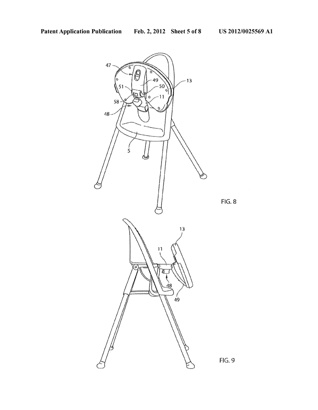 FOLDING HIGH CHAIR WITH TABLE - diagram, schematic, and image 06