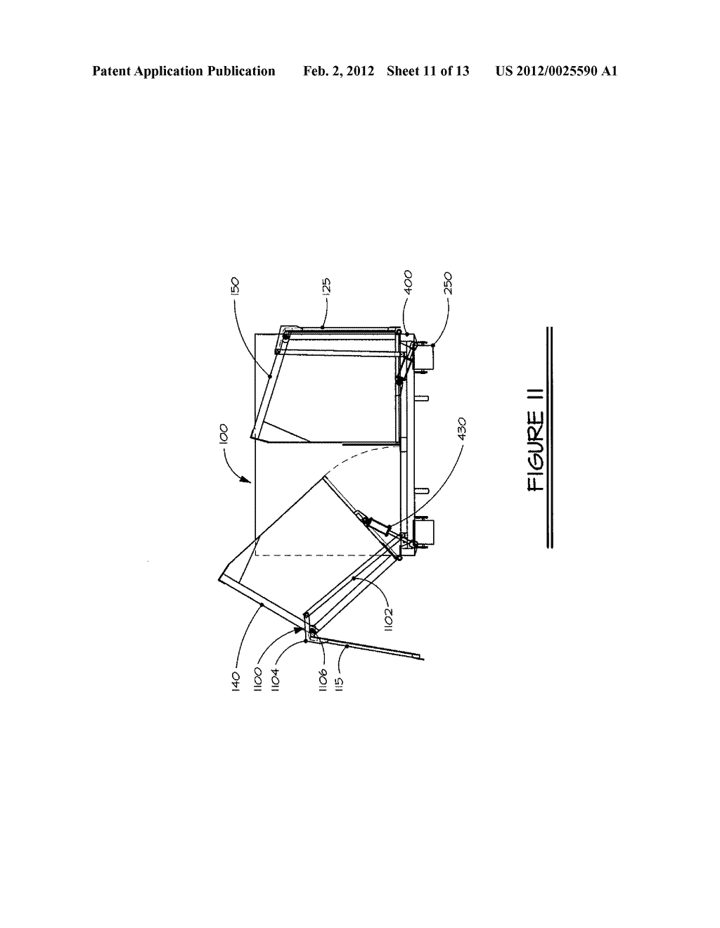 Multiple Activated Dumping Roll-Off Container - diagram, schematic, and image 12