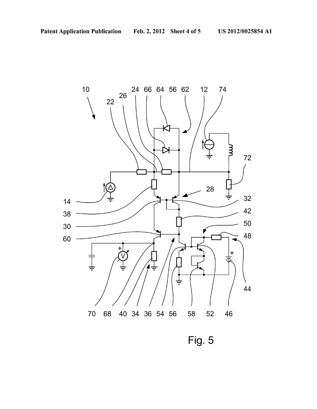 CURRENT MONITOR FOR SENSING THE CURRENT IN A CURRENT PATH AND     CORRESPONDING CONTROL DEVICE - diagram, schematic, and image 05