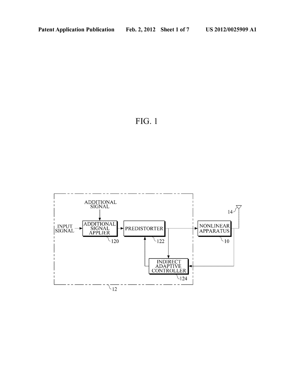 DISTORTION COMPENSATION APPARATUS AND APPARATUS AND METHOD FOR     TRANSMITTING SIGNAL - diagram, schematic, and image 02