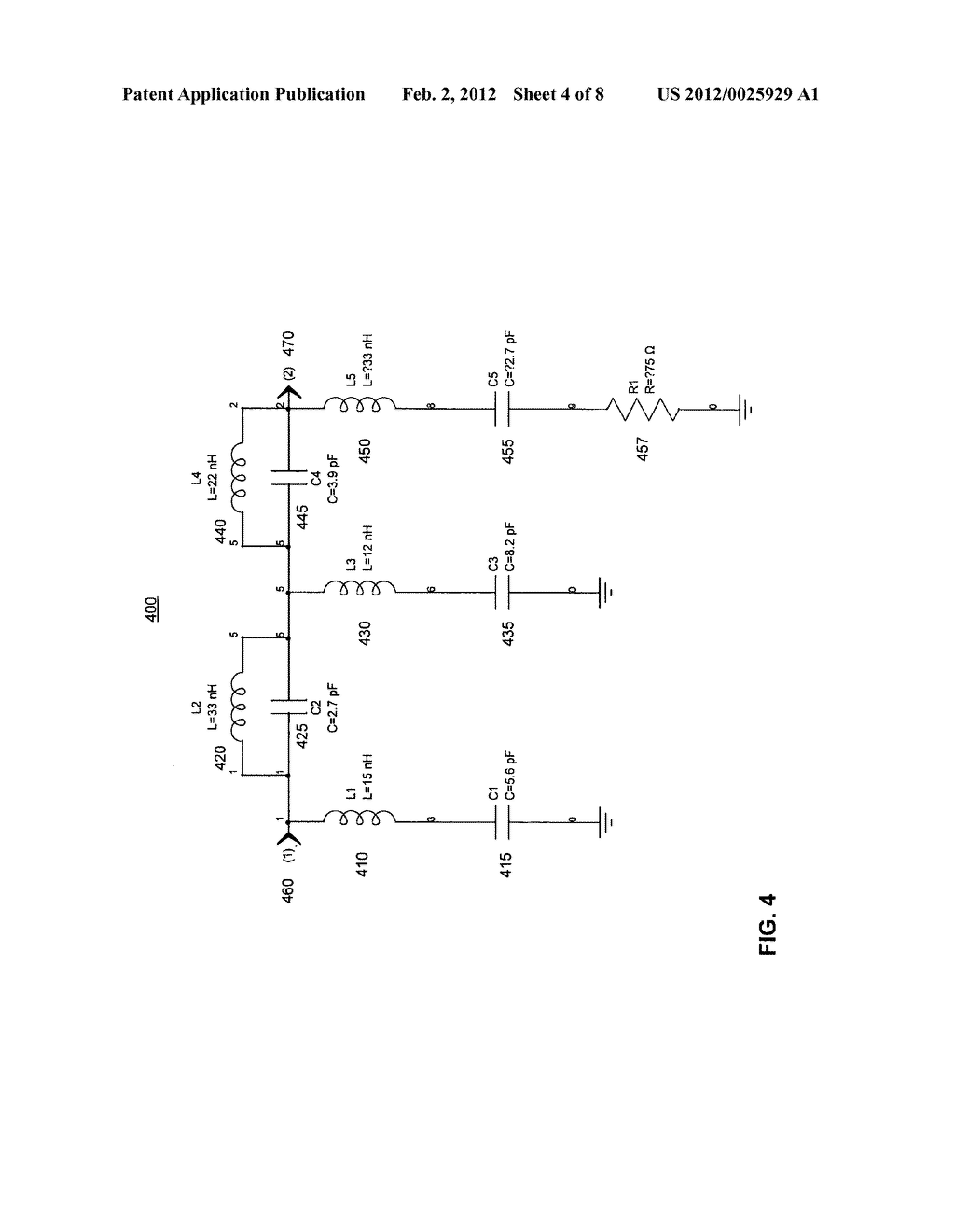 FILTER WITH IMPROVED IMPEDANCE MATCH TO A HYBRID COUPLER - diagram, schematic, and image 05