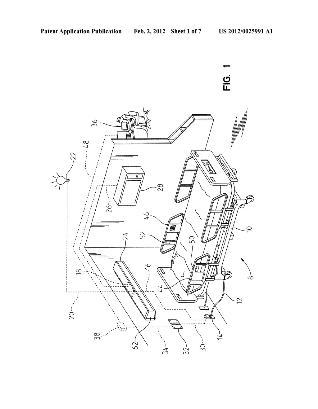 APPARATUS FOR CONTROLLING ROOM LIGHTING IN RESPONSE TO BED EXIT - diagram, schematic, and image 02