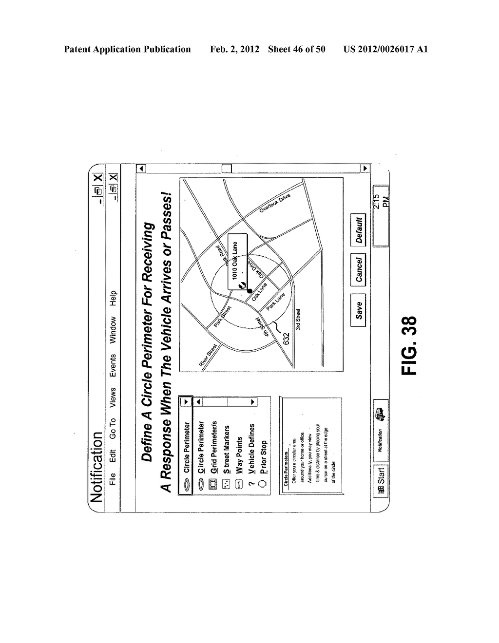 NOTIFICATION SYSTEMS AND METHODS ENABLING SELECTION OF ARRIVAL OR     DEPARTURE TIMES OF TRACKED MOBILE THINGS IN RELATION TO LOCATIONS - diagram, schematic, and image 47