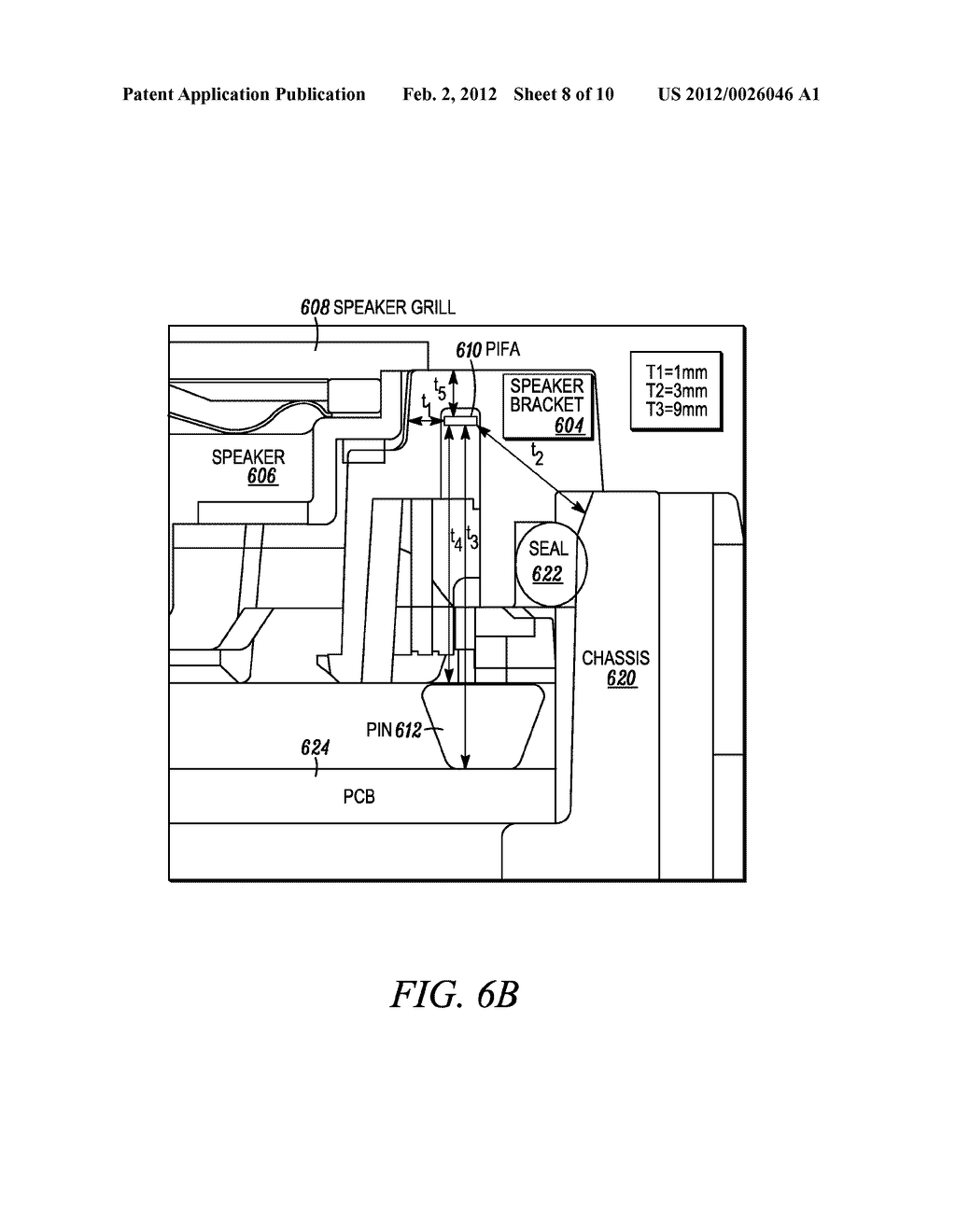 ANTENNA INTEGRATED WITH A PORTABLE COMMUNICATION DEVICE - diagram, schematic, and image 09