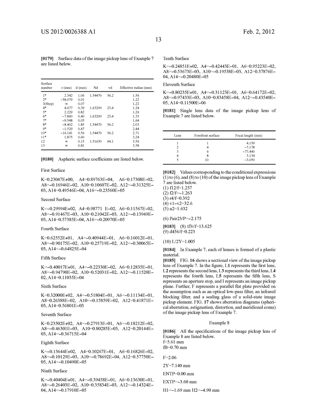 Image pickup lens, image pickup apparatus and mobile terminal - diagram, schematic, and image 42