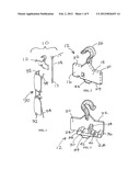 Temple Hanger with Security Device for Wire Frame Glasses diagram and image