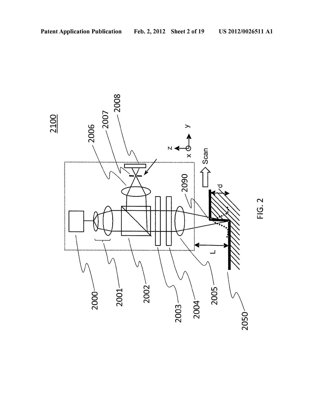 METHOD AND APPARATUS FOR MEASURING SURFACE PROFILE OF AN OBJECT - diagram, schematic, and image 03