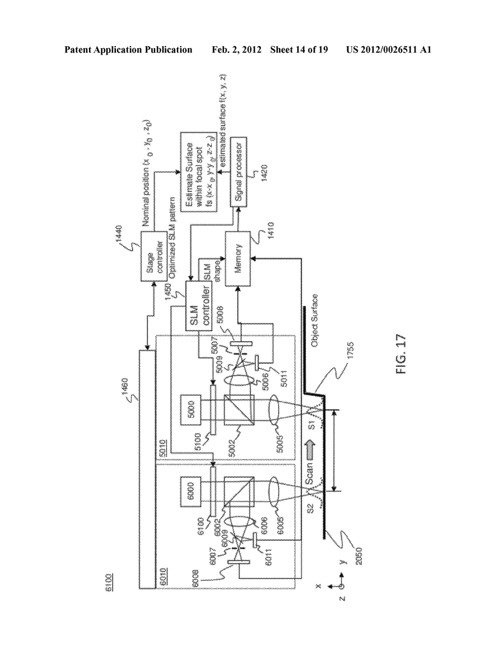 METHOD AND APPARATUS FOR MEASURING SURFACE PROFILE OF AN OBJECT - diagram, schematic, and image 15