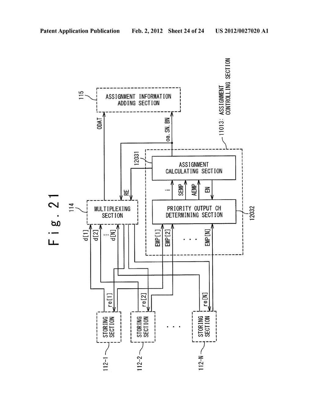 MULTIPLEXING TRANSMISSION SYSTEM, MULTIPLEXING APPARATUS, DEMULTIPLEXING     APPARATUS AND A MULTIPLEXING TRANSMISSION SYSTEM - diagram, schematic, and image 25