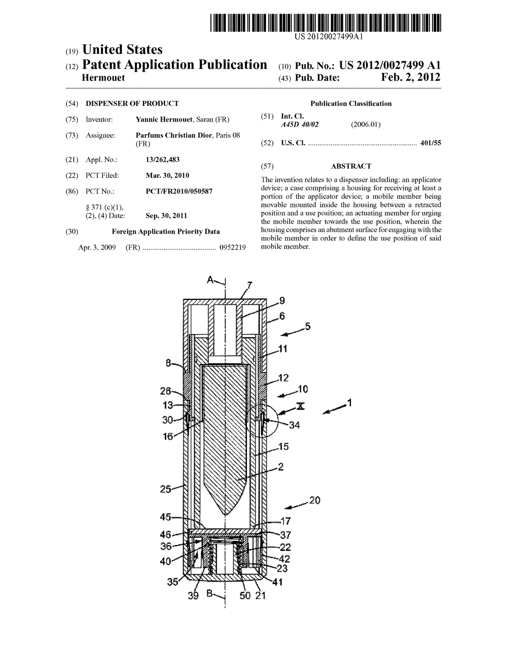 Dispenser of Product - diagram, schematic, and image 01