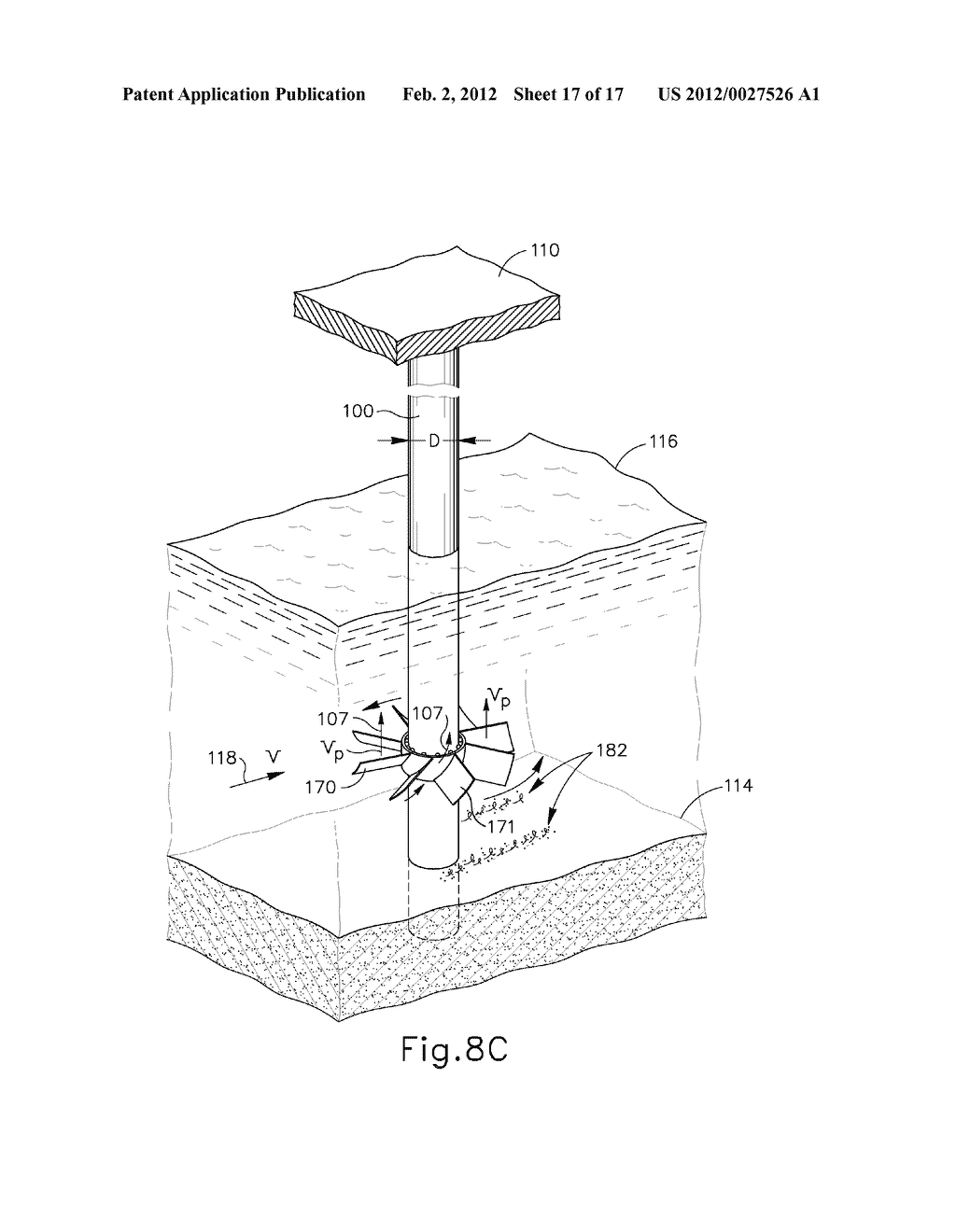 METHOD AND STRUCTURE FOR REDUCING TURBULENCE AROUND AND EROSION OF     UNDERWATER STRUCTURES - diagram, schematic, and image 18