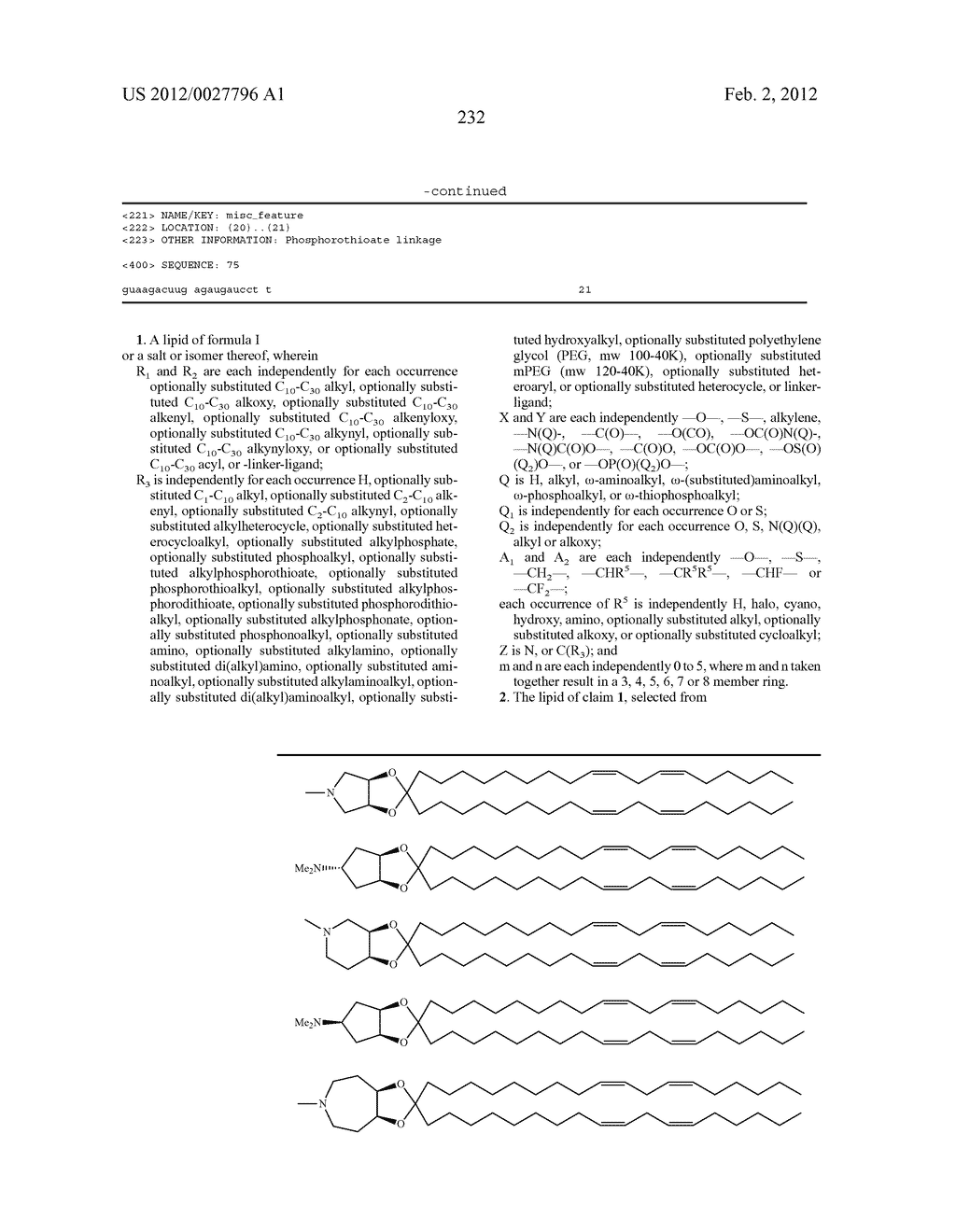 NOVEL LIPIDS AND COMPOSITIONS FOR THE DELIVERY OF THERAPEUTICS - diagram, schematic, and image 236