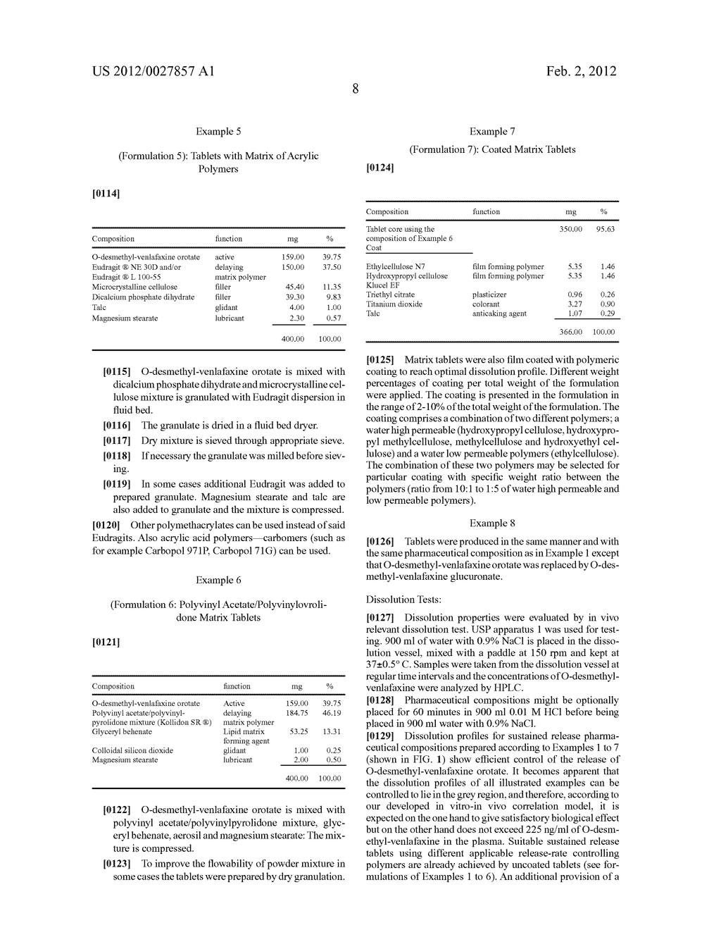 CONTROLLED RELEASE PHARMACEUTICAL COMPOSITIONS COMPRISING     O-DESMETHYL-VENLAFAXINE - diagram, schematic, and image 10