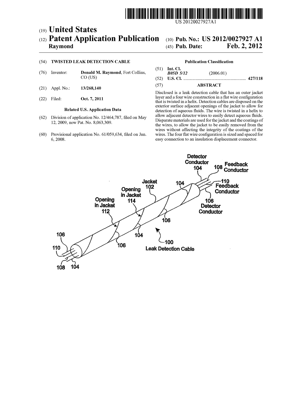 TWISTED LEAK DETECTION CABLE - diagram, schematic, and image 01