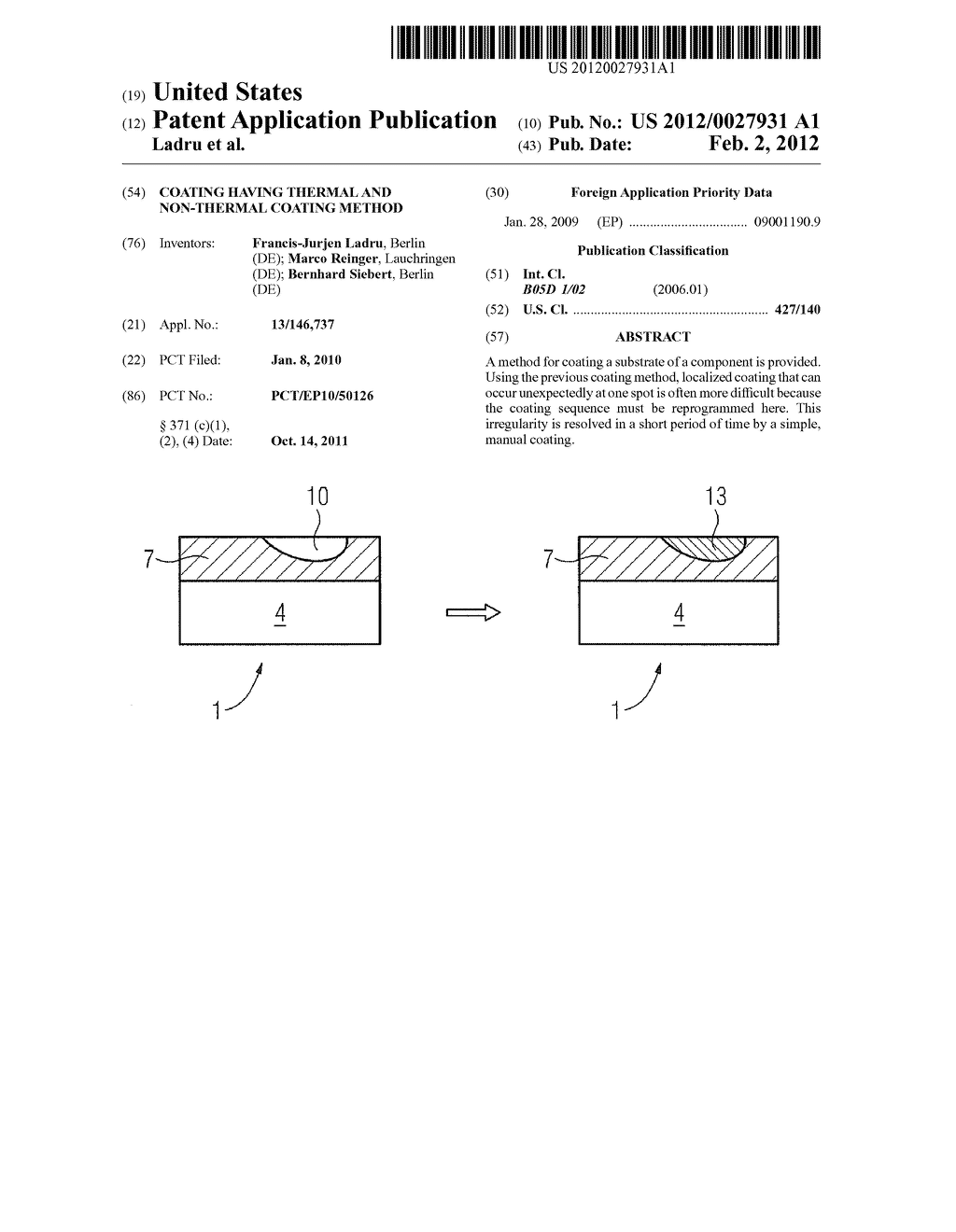 Coating Having Thermal and Non-Thermal Coating Method - diagram, schematic, and image 01