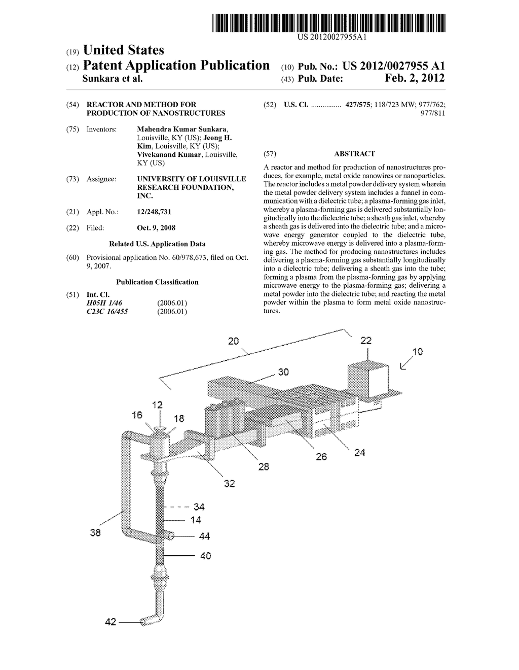 REACTOR AND METHOD FOR PRODUCTION OF NANOSTRUCTURES - diagram, schematic, and image 01