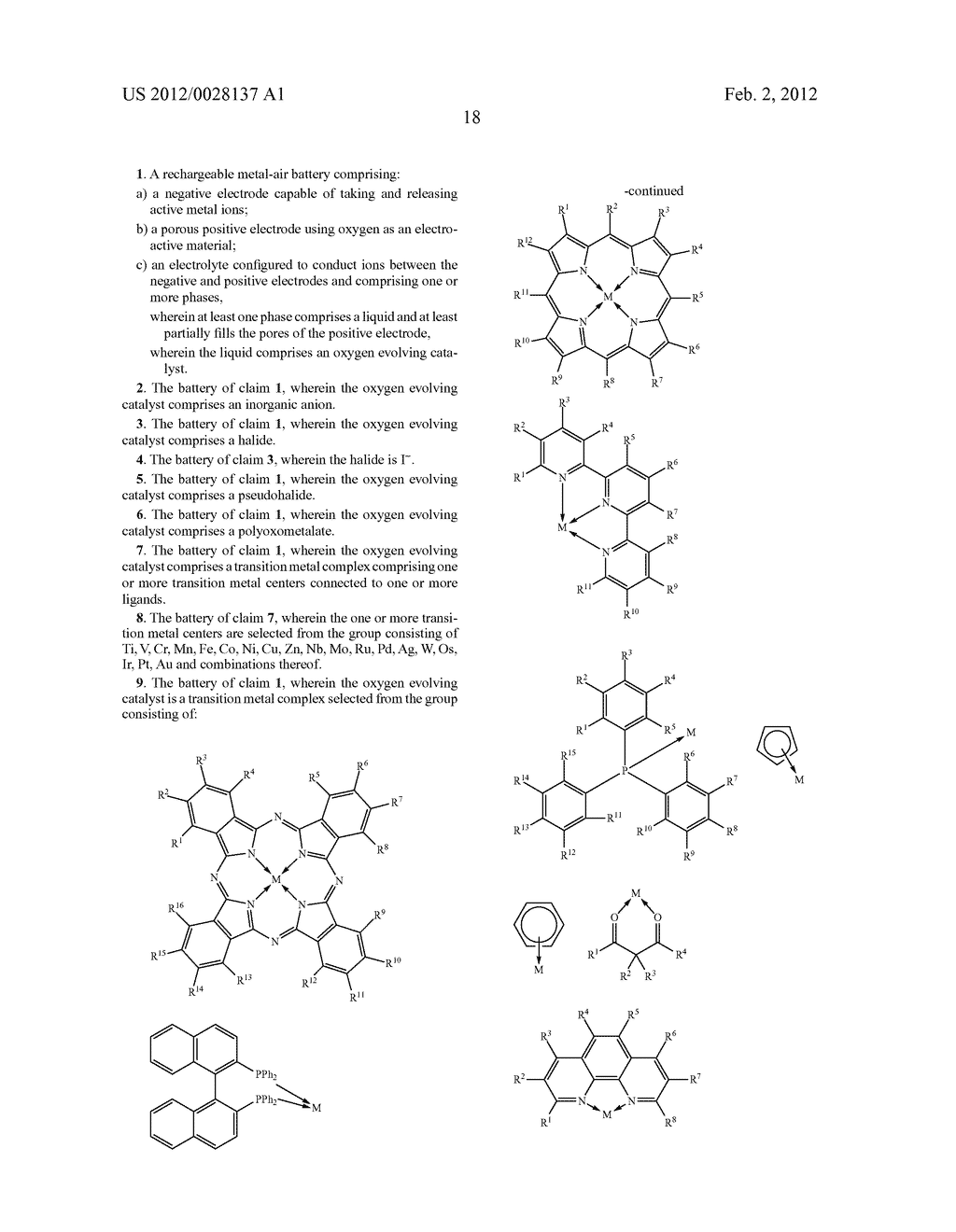 SOLUBLE OXYGEN EVOLVING CATALYSTS FOR RECHARGEABLE METAL-AIR BATTERIES - diagram, schematic, and image 45