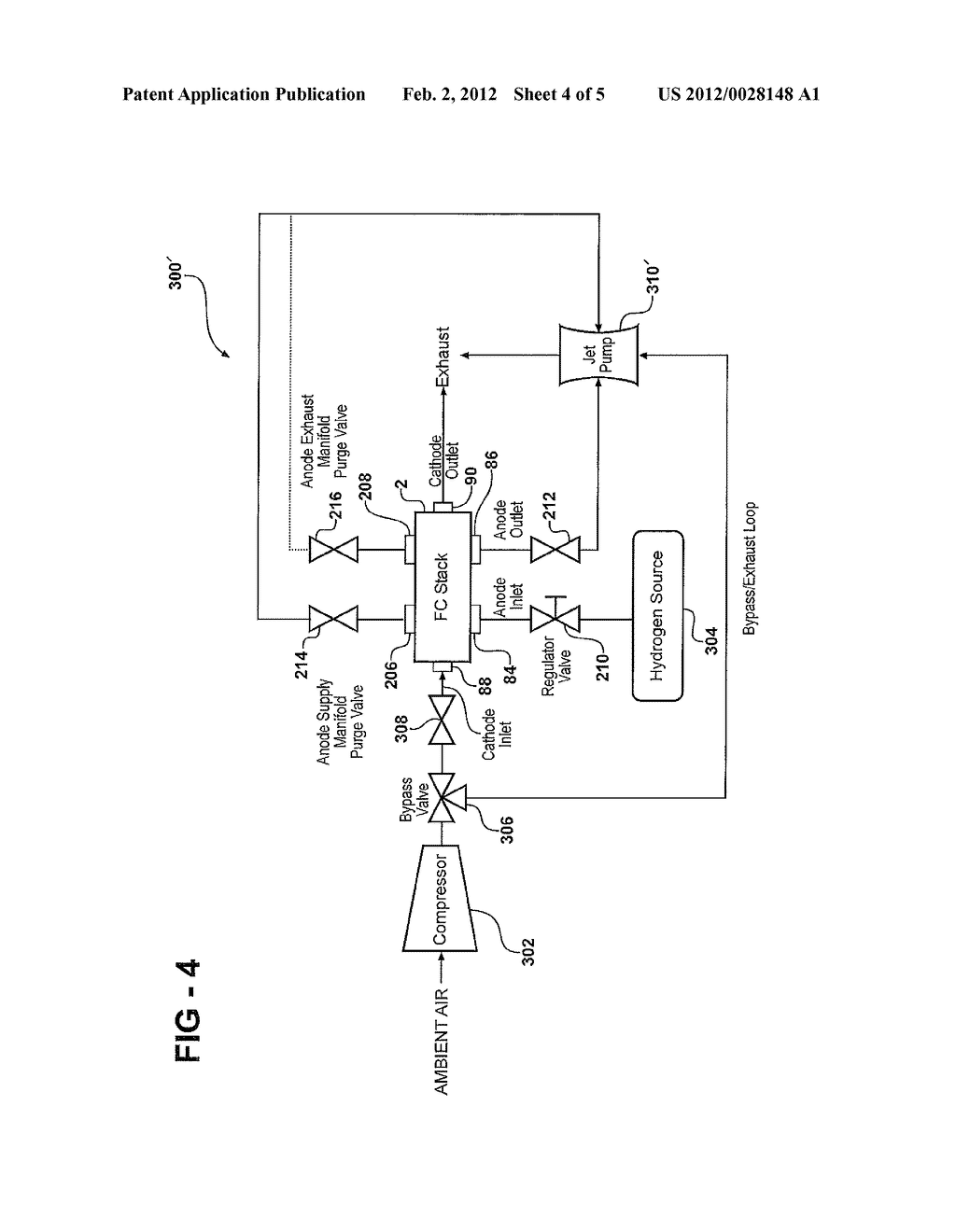 ASSISTED STACK ANODE PURGE AT START-UP OF FUEL CELL SYSTEM - diagram, schematic, and image 05