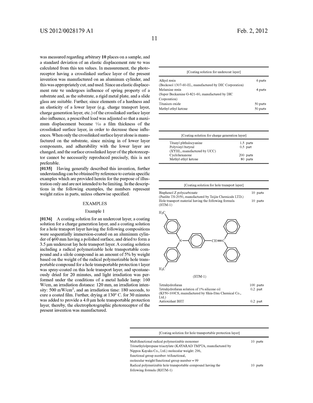 ELECTROPHOTOGRAPHIC PHOTORECEPTOR, IMAGE FORMING METHOD, IMAGE FORMING     APPARATUS, AND PROCESS CARTRIDGE FOR IMAGE FORMING APPARATUS USING THE     PHOTORECEPTOR - diagram, schematic, and image 15