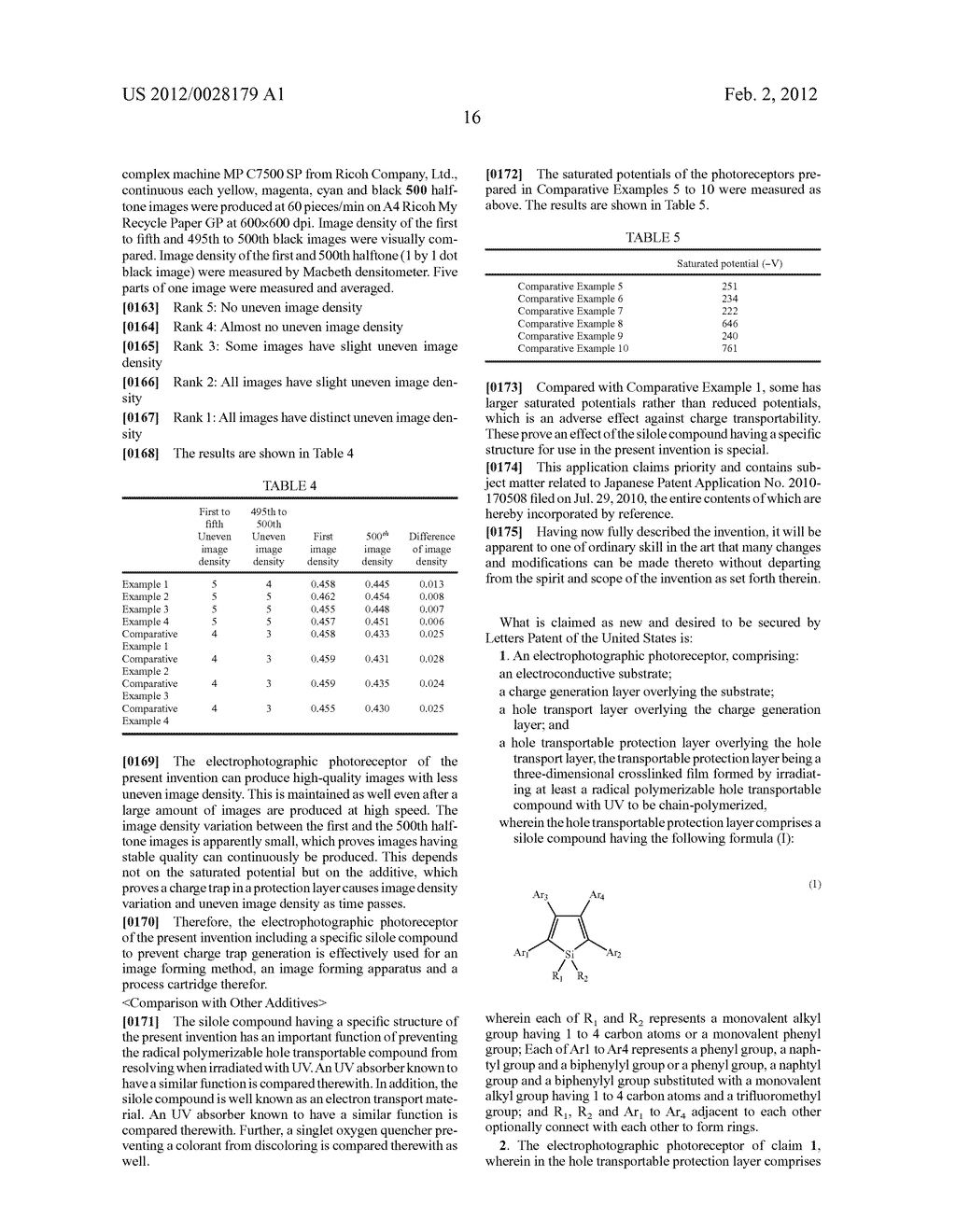 ELECTROPHOTOGRAPHIC PHOTORECEPTOR, IMAGE FORMING METHOD, IMAGE FORMING     APPARATUS, AND PROCESS CARTRIDGE FOR IMAGE FORMING APPARATUS USING THE     PHOTORECEPTOR - diagram, schematic, and image 20