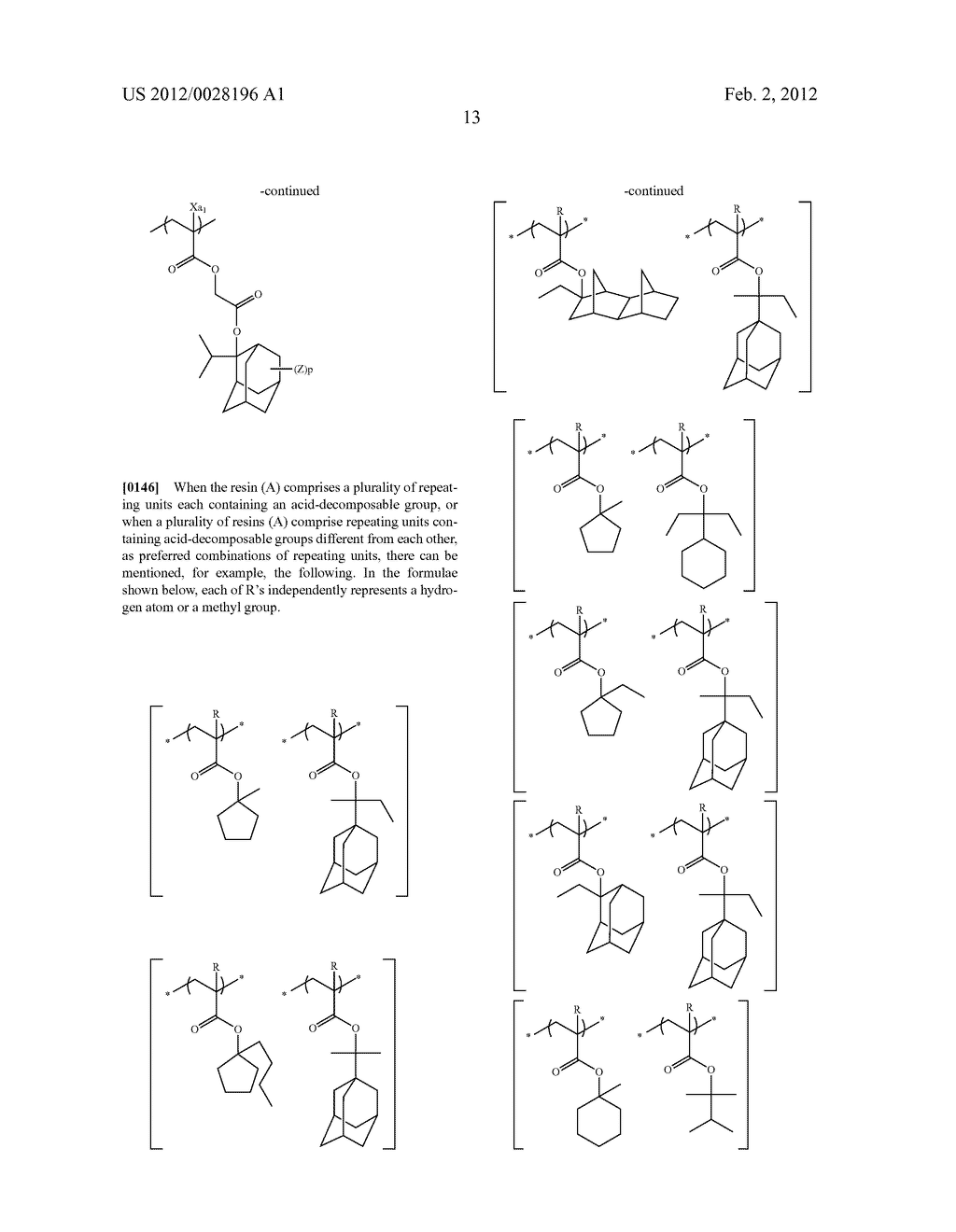 METHOD OF FORMING PATTERN AND ORGANIC PROCESSING LIQUID FOR USE IN THE     METHOD - diagram, schematic, and image 14