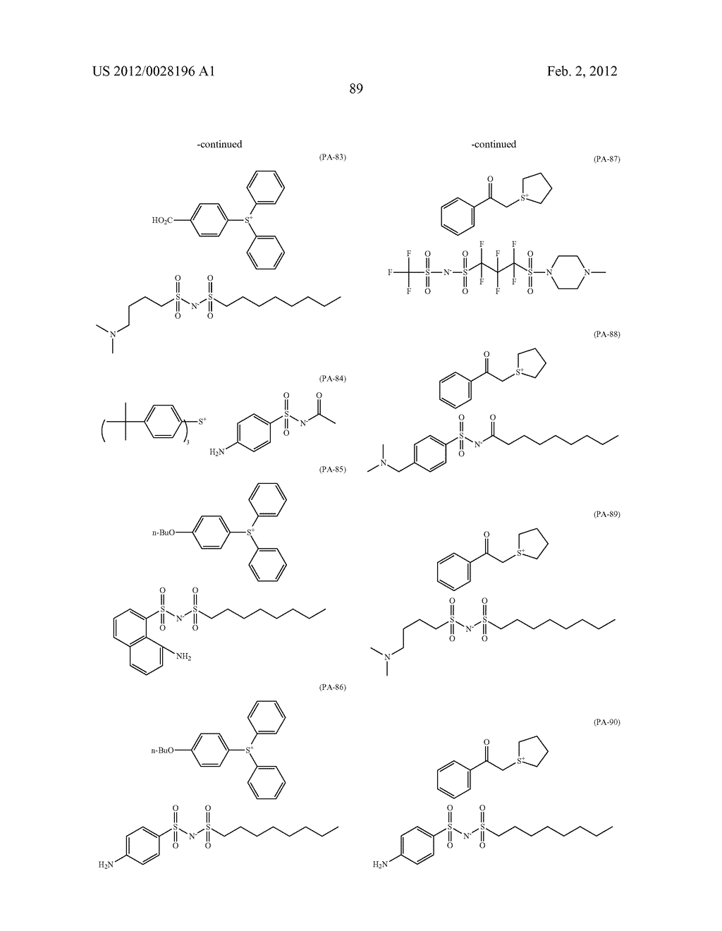 METHOD OF FORMING PATTERN AND ORGANIC PROCESSING LIQUID FOR USE IN THE     METHOD - diagram, schematic, and image 90