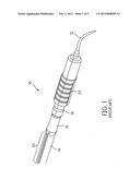 Ultrasonic dental insert and lighted handpiece assembly diagram and image