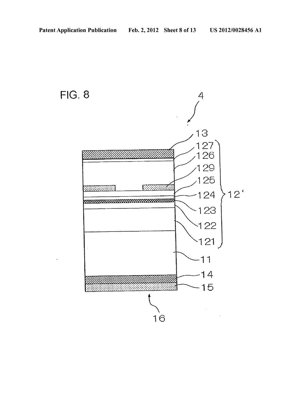 ELECTRODE STUCTURE, SEMICONDUCTOR ELEMENT, AND METHODS OF MANUFACTURING     THE SAME - diagram, schematic, and image 09