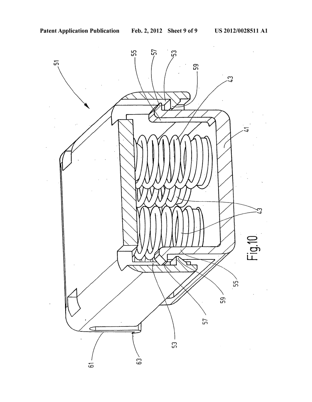 Attachment system for lines, in particular for cables for wind turbines - diagram, schematic, and image 10