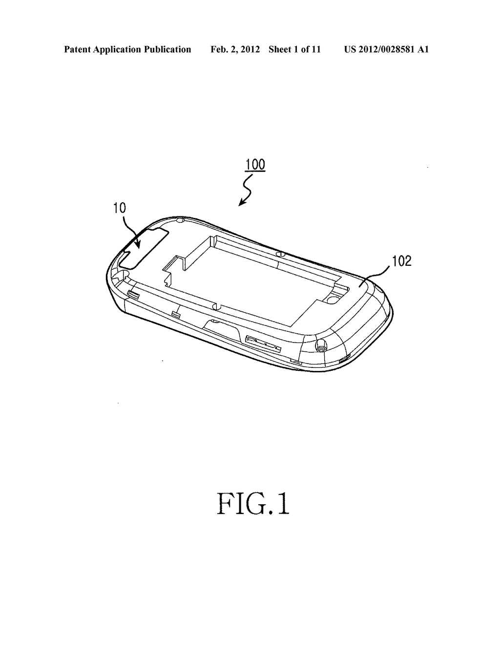 PORTABLE TERMINAL FOR HAVING DETACHABLE BLUETOOTH HEADSET - diagram, schematic, and image 02