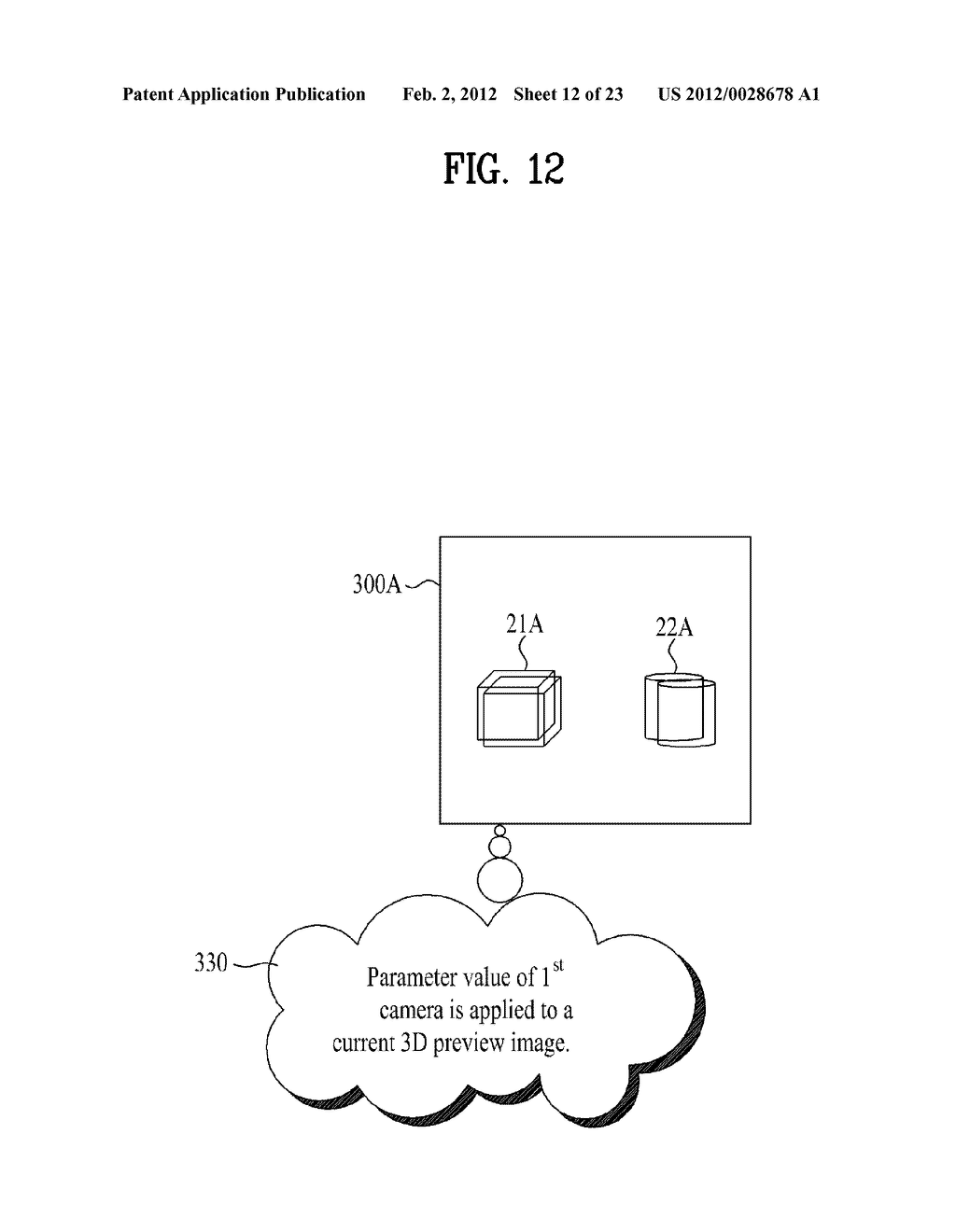 MOBILE TERMINAL AND METHOD OF CONTROLLING A THREE-DIMENSIONAL IMAGE     THEREIN - diagram, schematic, and image 13