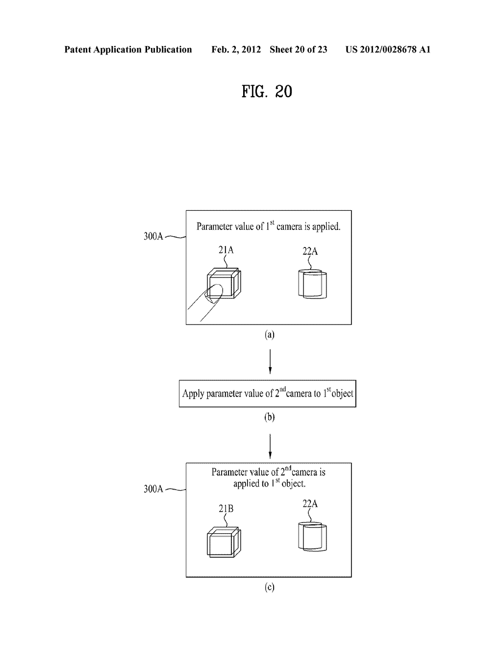 MOBILE TERMINAL AND METHOD OF CONTROLLING A THREE-DIMENSIONAL IMAGE     THEREIN - diagram, schematic, and image 21
