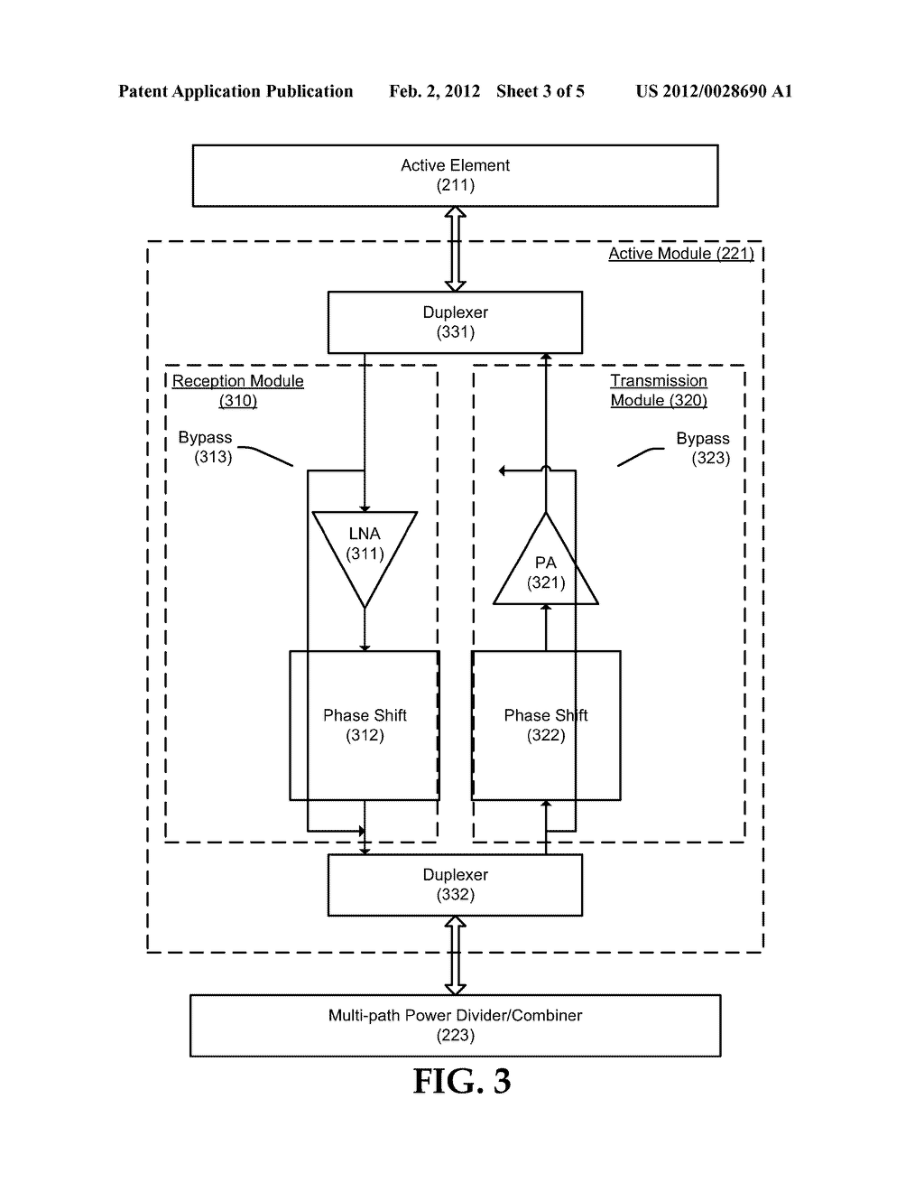 Active Electrical Tilt Antenna Apparatus with Distributed Amplifier - diagram, schematic, and image 04