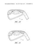 PROGRESSIVE SET OF GOLF CLUB HEADS diagram and image