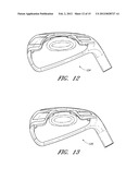 PROGRESSIVE SET OF GOLF CLUB HEADS diagram and image