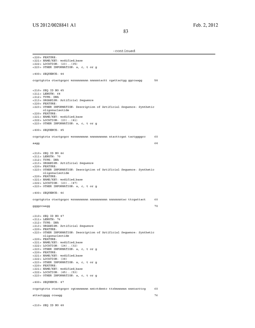 FOCUSED LIBRARIES OF GENETIC PACKAGES - diagram, schematic, and image 84