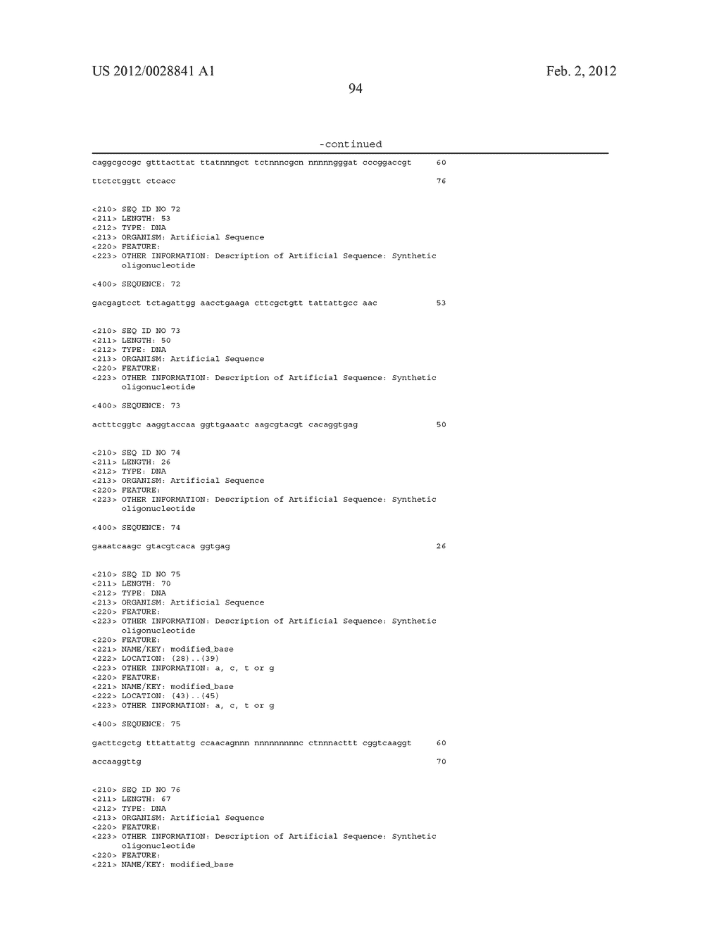 FOCUSED LIBRARIES OF GENETIC PACKAGES - diagram, schematic, and image 95