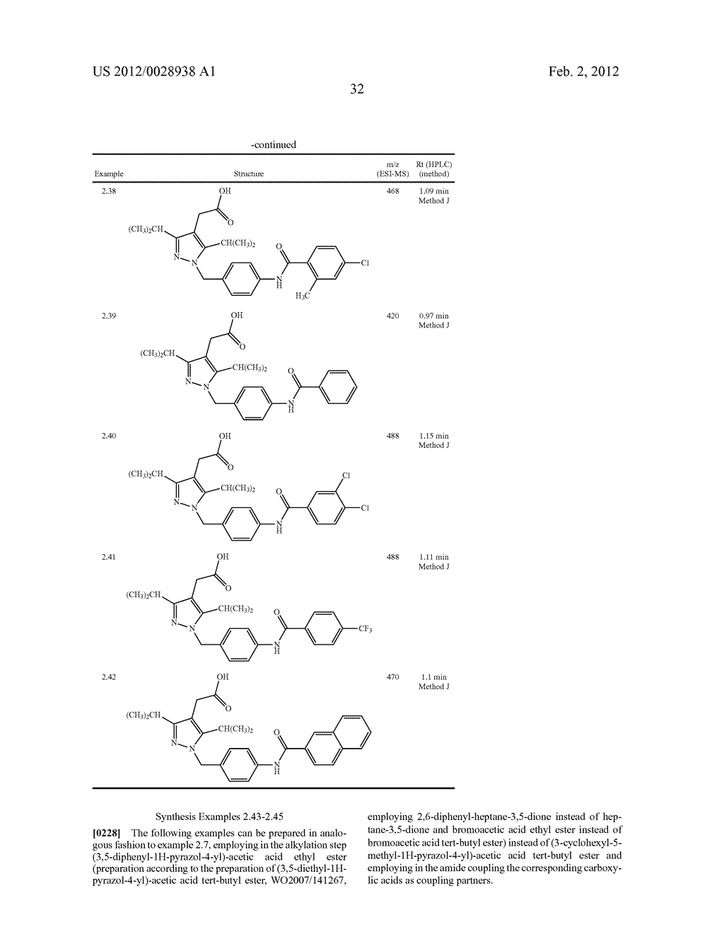 PYRAZOLE COMPOUNDS AS CRTH2 ANTAGONISTS - diagram, schematic, and image 33