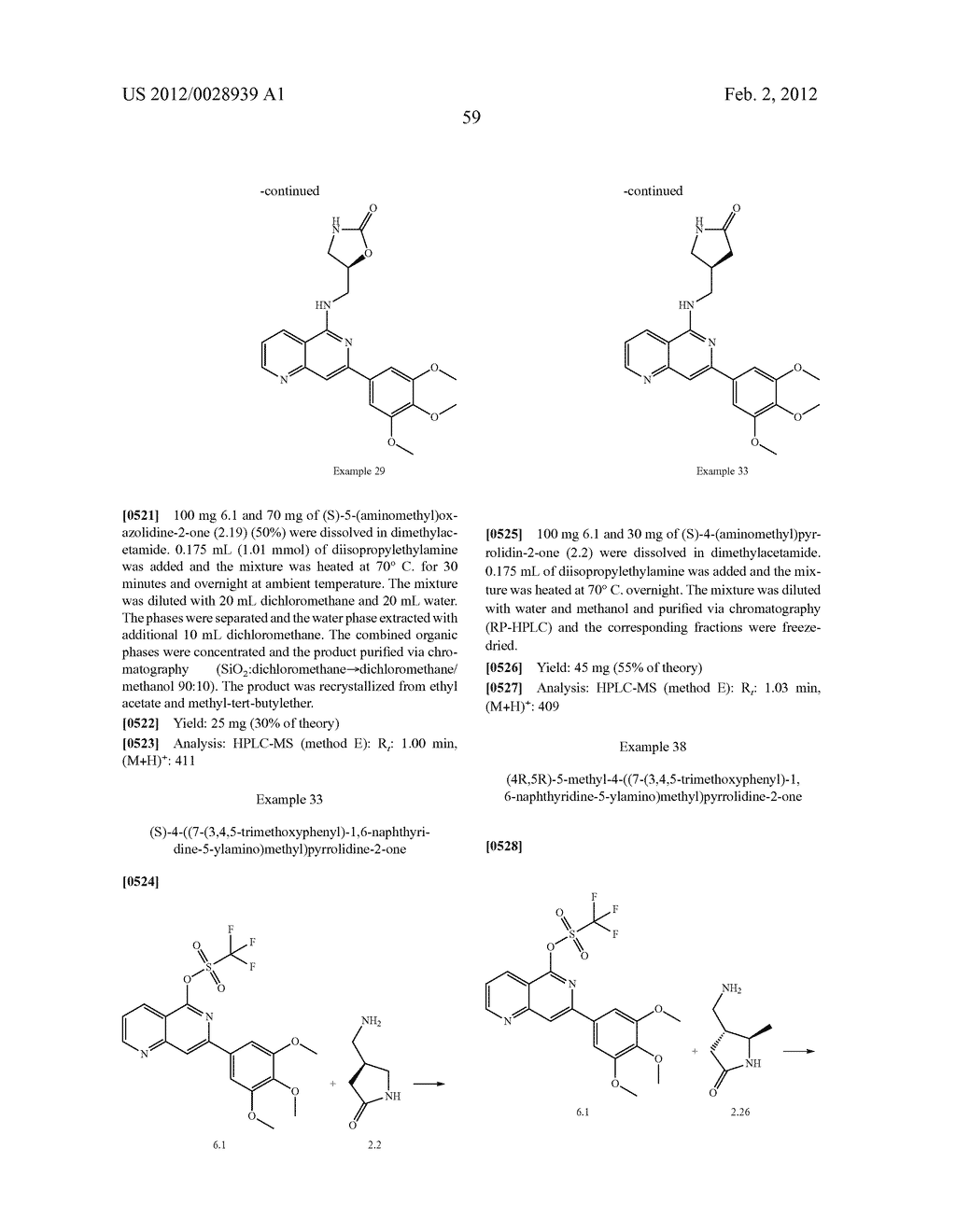 SUBSTITUTED NAPHTHYRIDINES AND THEIR USE AS MEDICAMENTS - diagram, schematic, and image 60